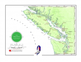 Sailing charts as gift for sailor